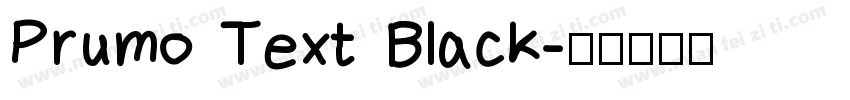 Prumo Text Black字体转换